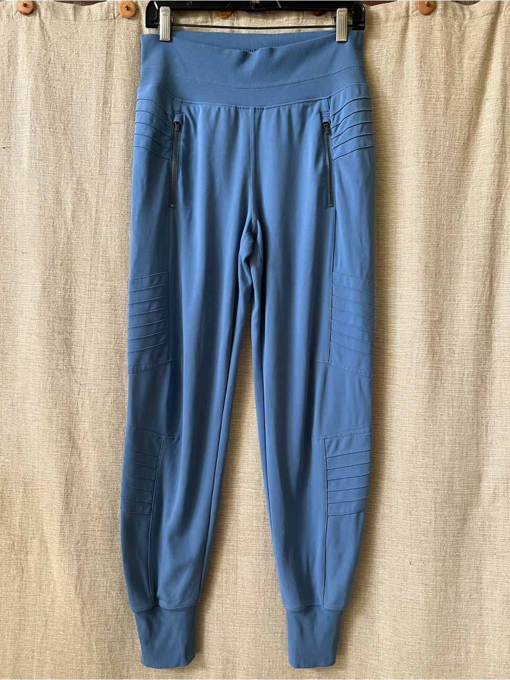 Athleta Venice moto jogger pacific blue S cute joggers!!